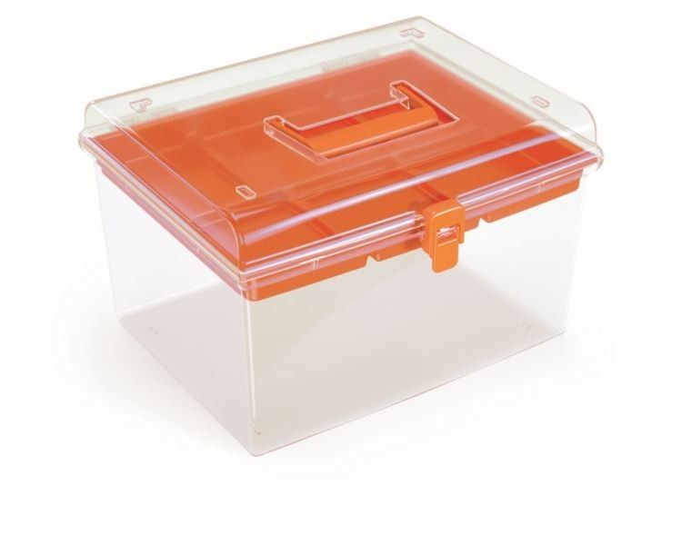 Plastový organizér Nuf High 29,2x25x18,5 cm oranžový