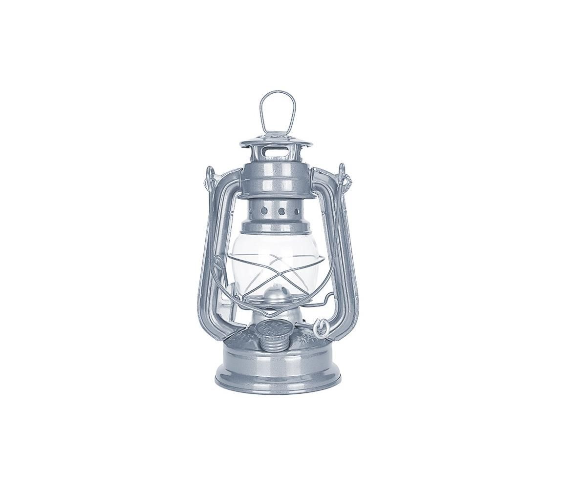 Brilagi - Petrolejová lampa LANTERN 19 cm strieborná