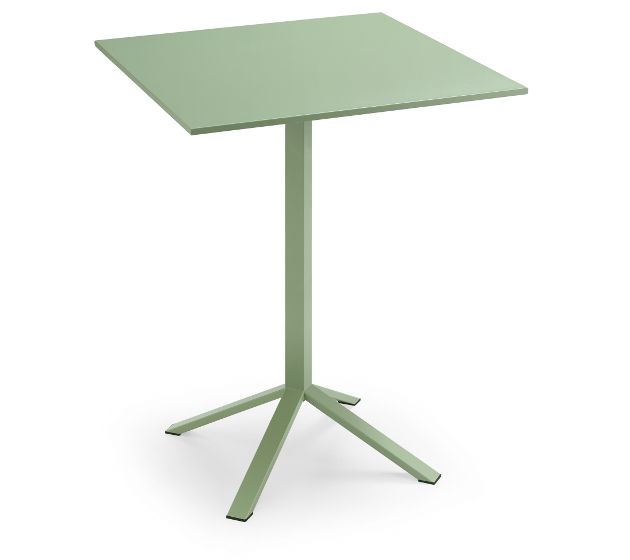 MIDJ - Celokovový štvorcový stôl SQUARE, výška 73 cm