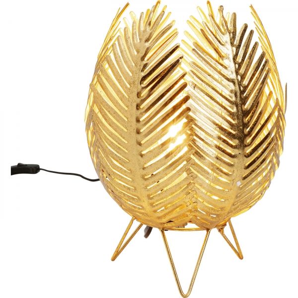 KARE Design Stolní lampa Jasmin - zlatá, 26cm