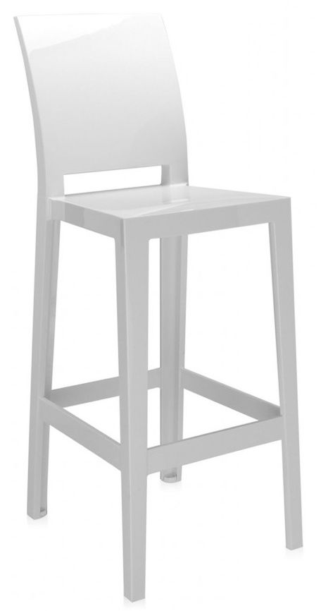 Kartell - Barová stolička One More Please vysoká, biela