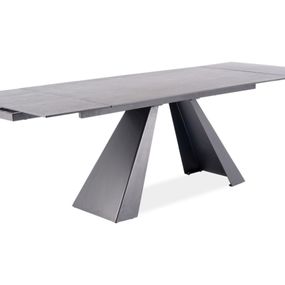 DALI jedálenský stôl 160, šedá / čierna