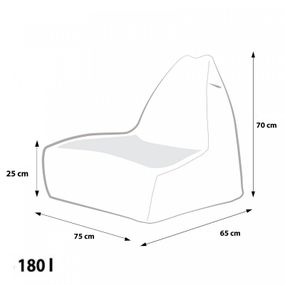 EF4018 Ecopuf Mini sedací vak Ecopuf - KEIKO S Modern polyester DG36/NC1