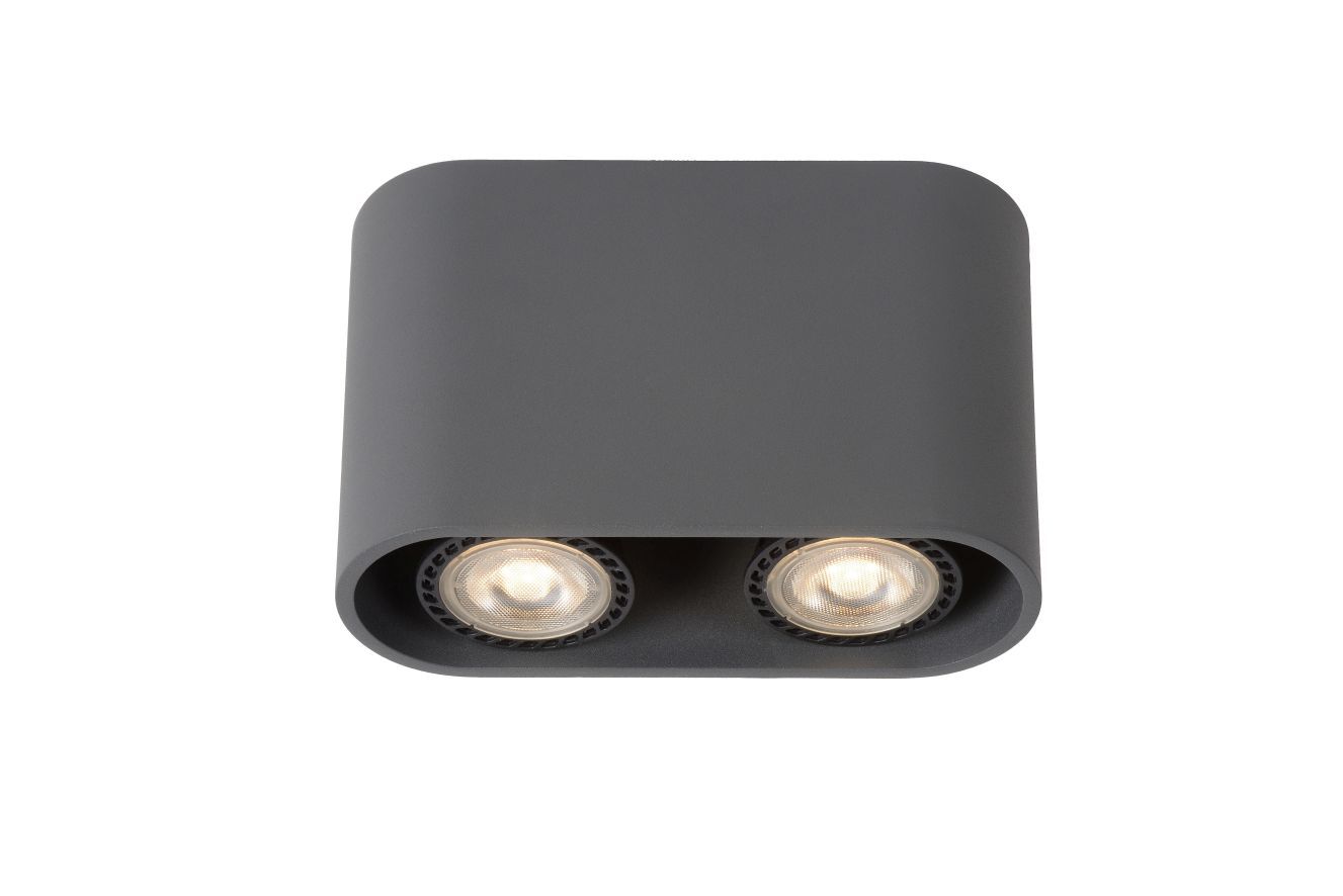 LUCIDE 09914/10/36 BENTOO-LED povrchové bodové svietidlo 2xGU10 sivé