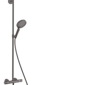 HansGrohe Raindance Select S - Sprchový set Showerpipe s termostatom, 1 jet, kefovaný čierny chróm 27633340