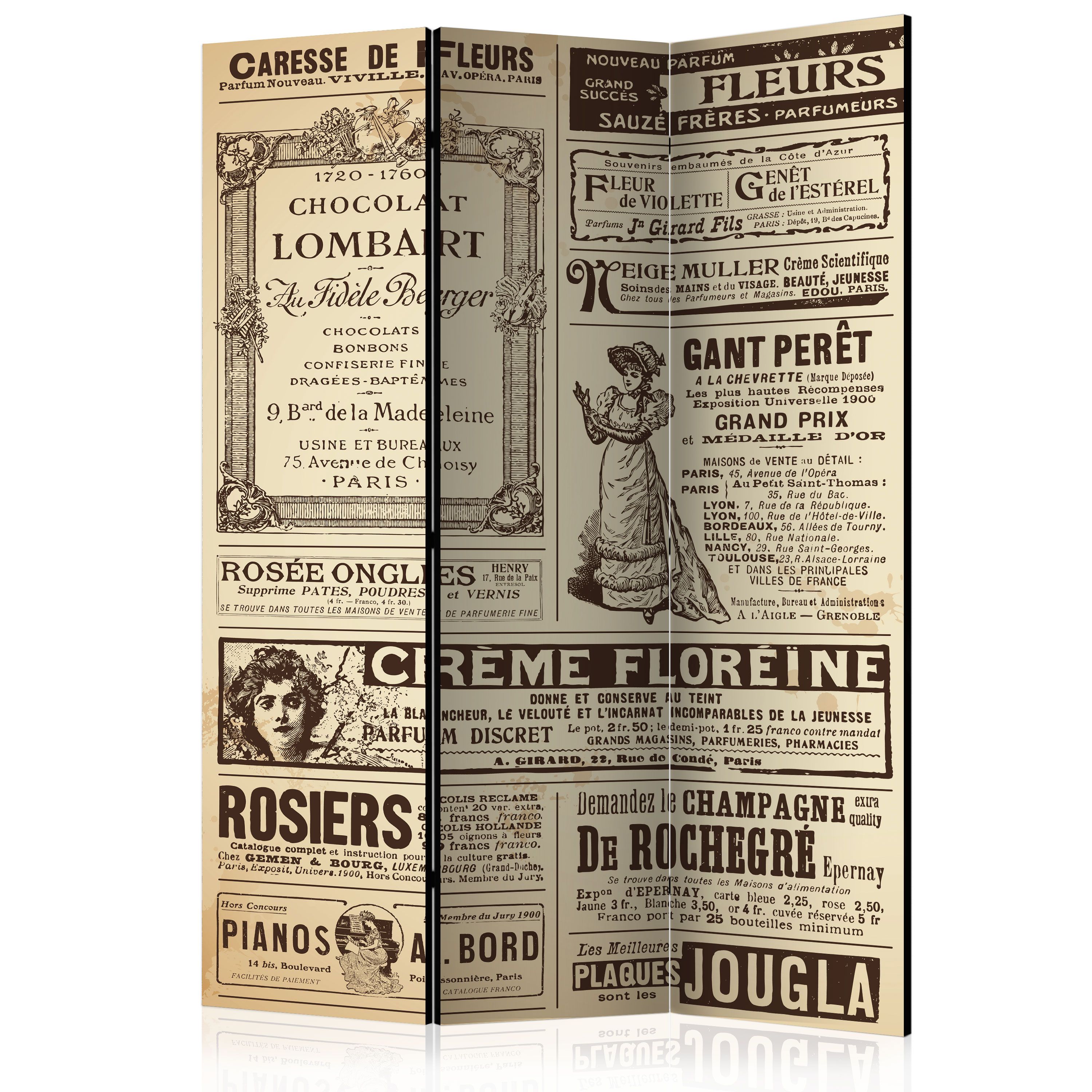 Artgeist Paraván - Vintage Magazines [Room Dividers]