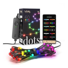 Twinkly TWD060STP-B - LED RGB Stmievateľný pásik DOTS 60xLED 3 m Wi-Fi USB