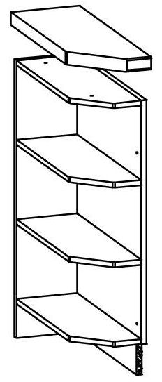 Dolná kuchynská skrinka, rohová Modena MD11 D20 NZ
