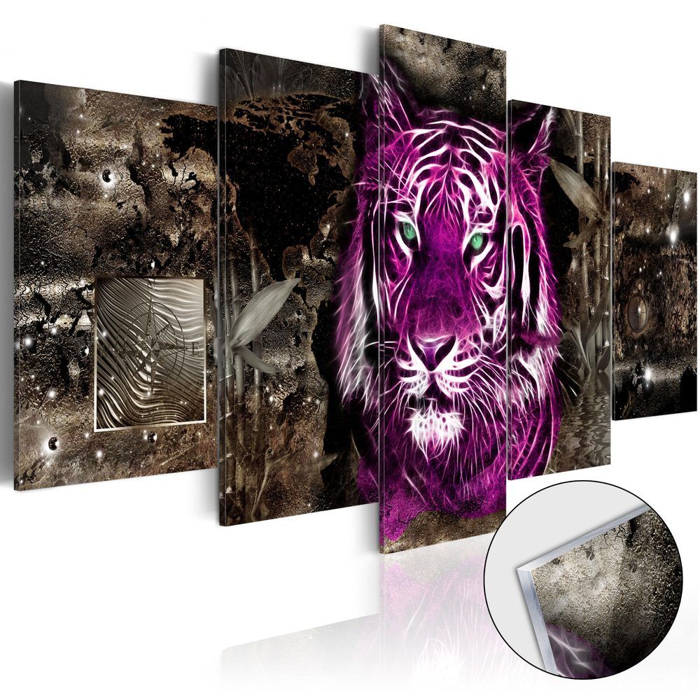 Obraz purpurový tiger na akrylátovom skle - Purple King