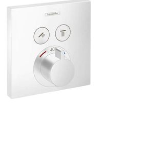 HansGrohe Shower Select - Termostatická batéria pod omietku na 2 spotrebiče, matná biela 15763700