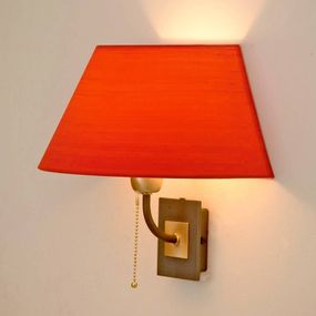 Menzel Living Elegant nástenné svietidlo červené, Obývacia izba / jedáleň, kov, plast, E27, 60W, L: 30 cm, K: 30cm