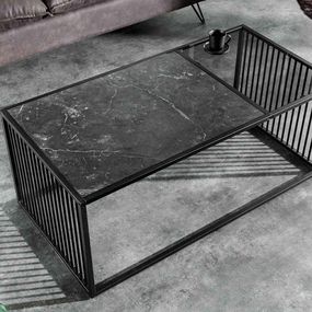 Dizajnový konferenčný stolík Haines 100 cm vzor mramor