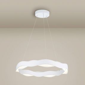 LEDS-C4 Hello závesné LED stmieva Ø63 biela matná, Obývacia izba / jedáleň, oceľ, polyuretán, PMMA, 28.3W, K: 8cm