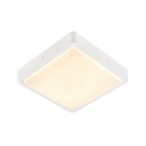 SLV BIG WHITE AINOS SQUARE SENSOR Outdoor, nástěnné a stropní LED svítidlo, bílé, spínač CCT 3000/4000K 1003451