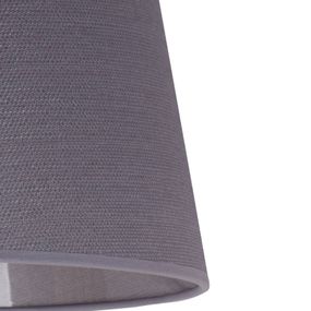 Euluna Tienidlo na lampu Classic L závesné, veroni sivá, textil, E27, K: 30cm