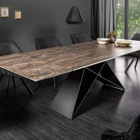 Rozkladací jedálenský stôl Brock hrdza 180-260 cm