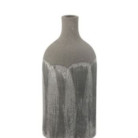 Šedá granitová dekoračné váza Transition XS - Ø 12 * 25 cm
