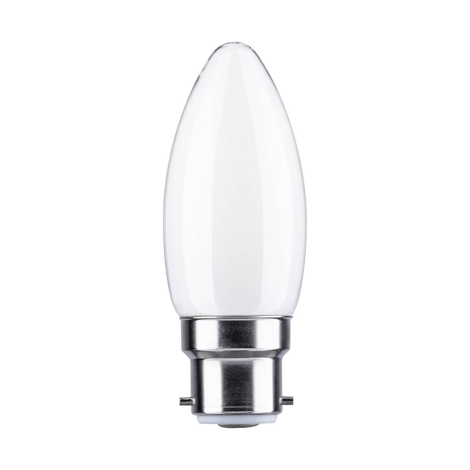 Paulmann sviečková LED B22d 4, 7 W 4 000 K opálová, B22, 4.7W, Energialuokka: F, P: 9.1 cm