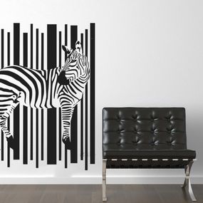Samolepka na zeď Zebra 006