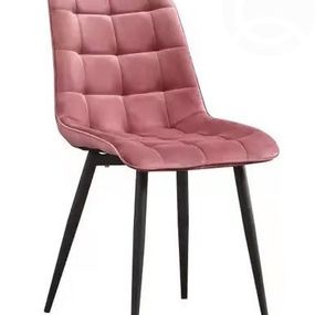 TRISTE jedálenská stolička, antický ružový zamat