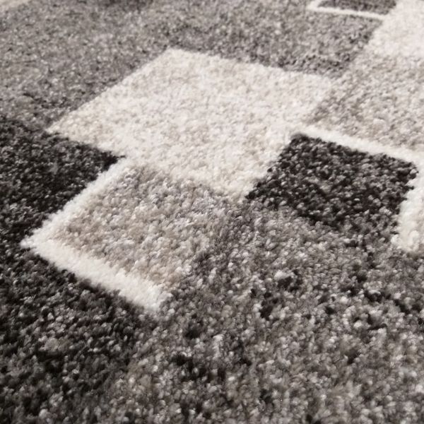 DomTextilu Moderný béžový koberec s motívom štvorcov 38603-181616
