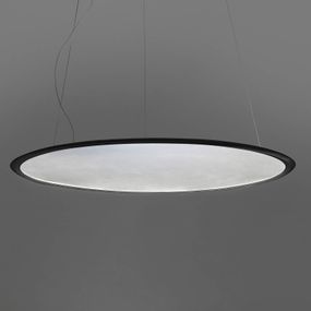 Artemide Discovery závesná lampa, horizont, čierna, Obývacia izba / jedáleň, technopolymér, hliník, 46W, K: 1.7cm