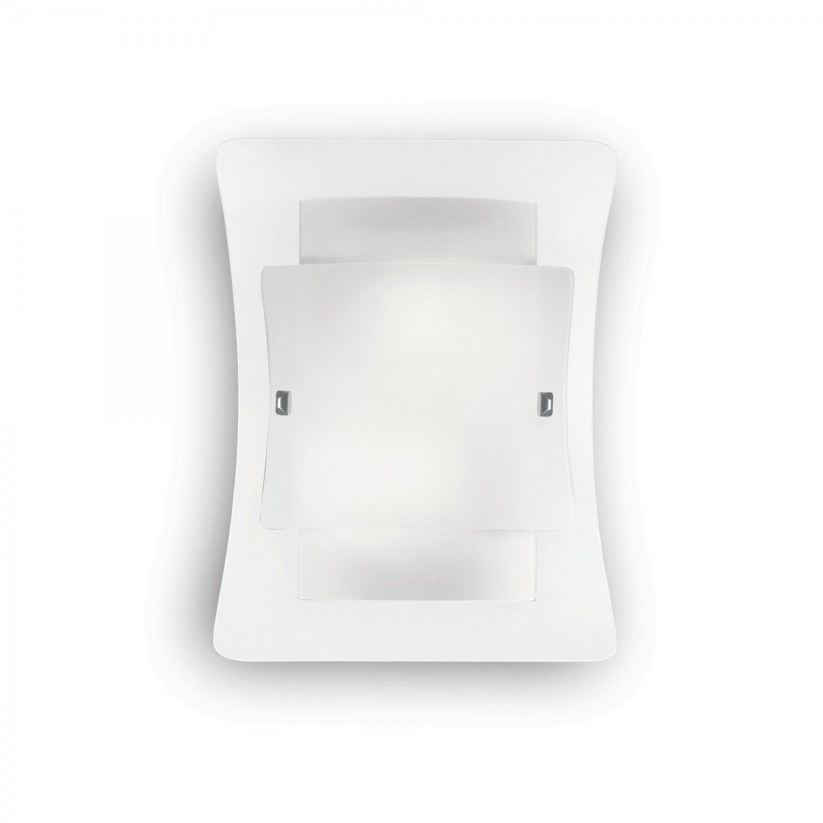 nástenné svietidlo Ideal lux triple 026480 - transparentná / biela