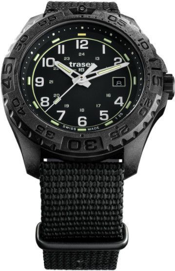 Traser P96 Outdoor Pioneer Evolution Black na textilním NATO řemenu