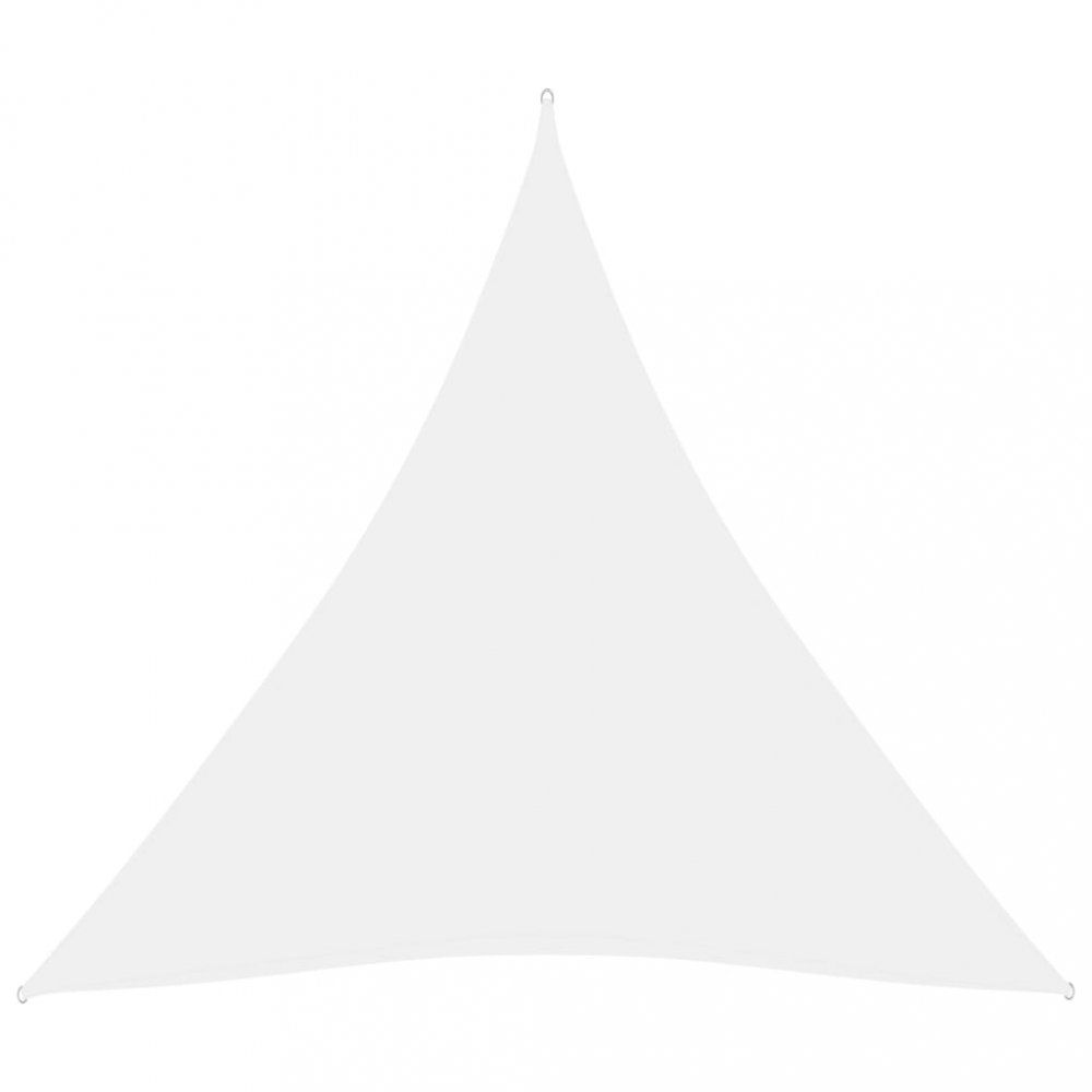 Plachta proti slnku oxfordská látka trojuholník 3,6 x 3,6 x 3,6 m Dekorhome Biela