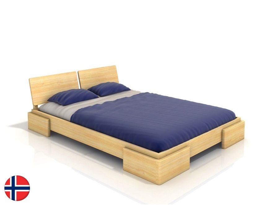 Manželská posteľ 160 cm Naturlig Jordbaer (borovica) (s roštom)