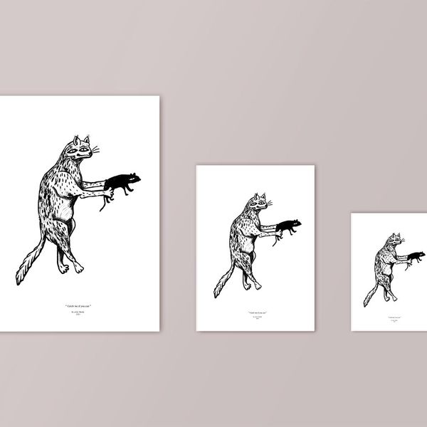 Debaluga Print Funny animals - 420mm x 594mm - A2