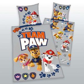 Herding obliečka Paw Patrol Grey 140x200/70x80 cm