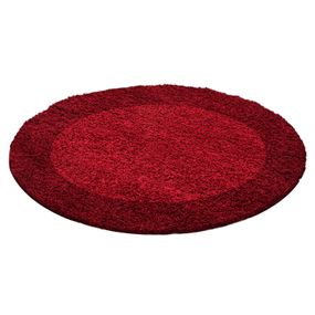 Ayyildiz koberce Kusový koberec Life Shaggy 1503 red kruh - 200x200 (priemer) kruh cm