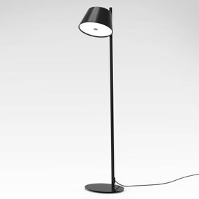 Marset MARSET Tam P stojacia lampa, 1-pl., čierna, Obývacia izba / jedáleň, hliník, kov, metakrylát, E14, 5W, K: 116cm