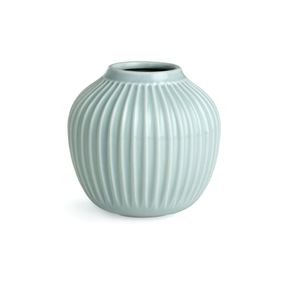 Mentolovomodrá kameninová váza Kähler Design Hammershoi, výška 12,5 cm