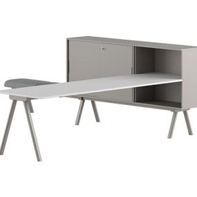 GABER - Zostava WORKSTATION 2027 DX s lavicou, 180 cm