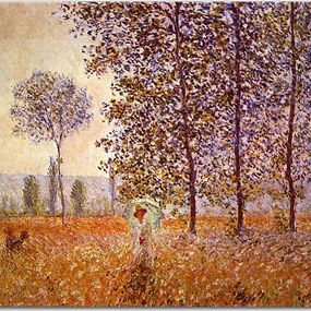 Sunlight Effect under the Poplars Obraz Claude Monet - zs17778