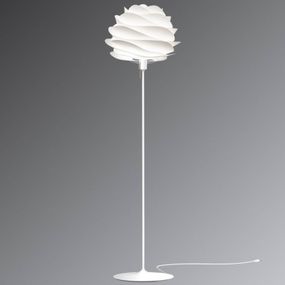UMAGE Carmina stojaca lampa v bielej, Obývacia izba / jedáleň, hliník, oceľ, MDF, ABS, plast, E27, 15W, K: 176cm