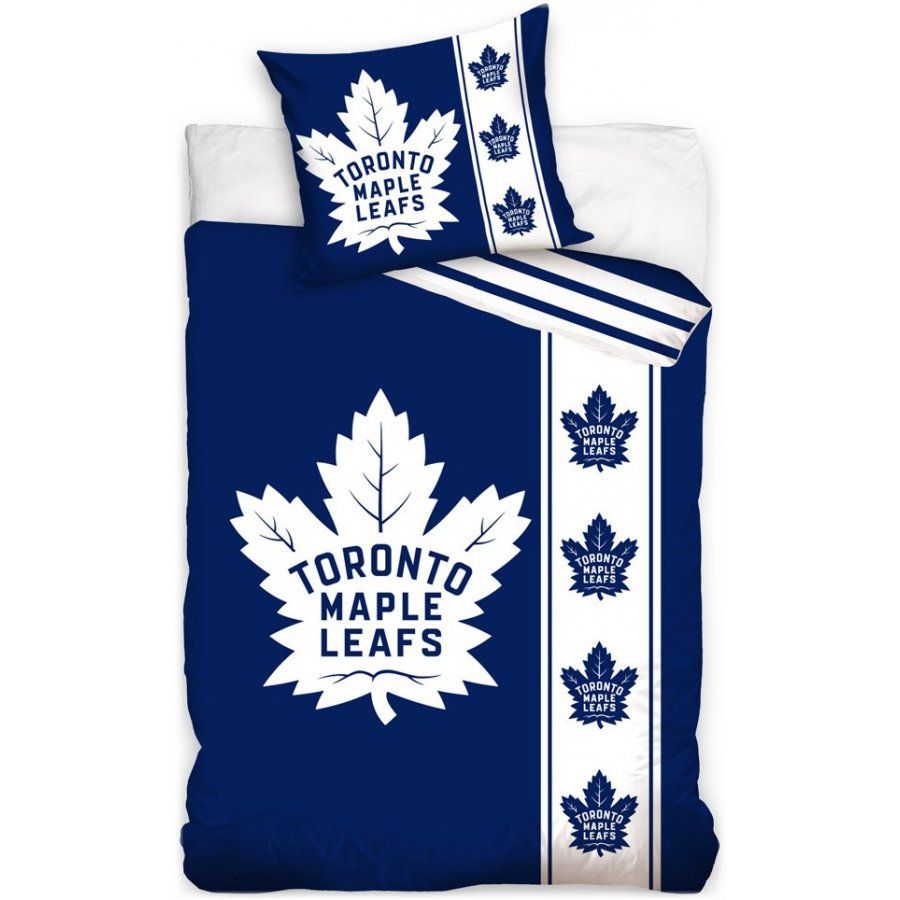 TipTrade (CZ) · Hokejové posteľné obliečky NHL Toronto Maple Leafs - séria Belt - 100% bavlna Renforcé - 70 x 90 cm + 140 x 200 cm