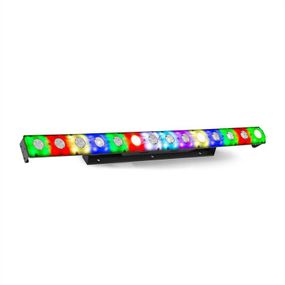 Beamz LCB14 LED lišta, 14x 3W biele a 56x SMD RGB LEDky, čierna