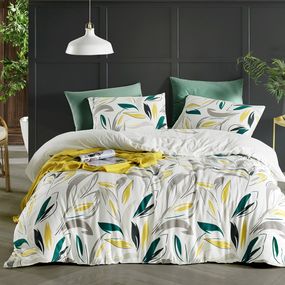 Obliečky flanelové Dalia TiaHome - 1x Vankúš 90x70cm, 1x Paplón 140x200cm