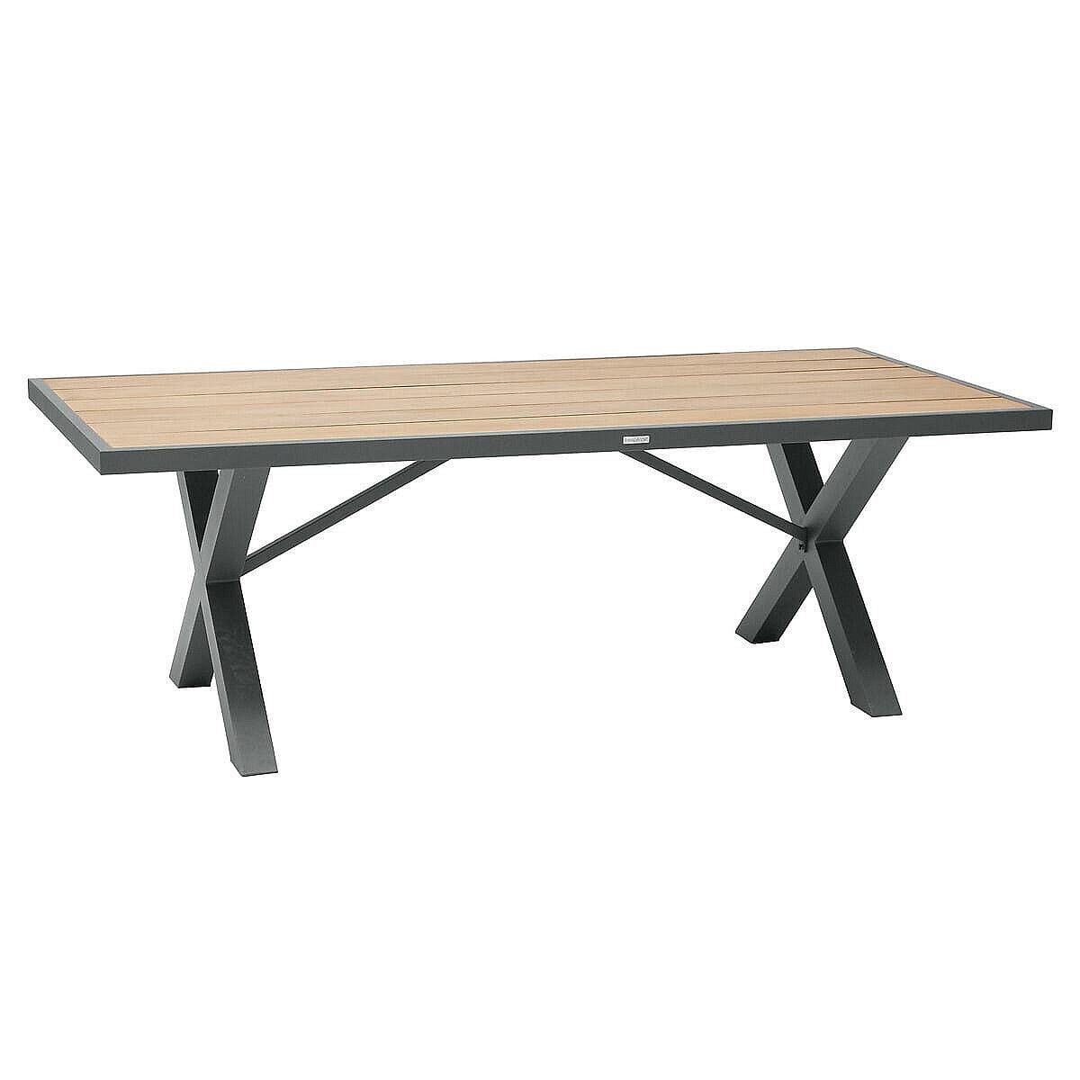 Hliníkový jedálenský stôl 220x100 cm TANZANIA