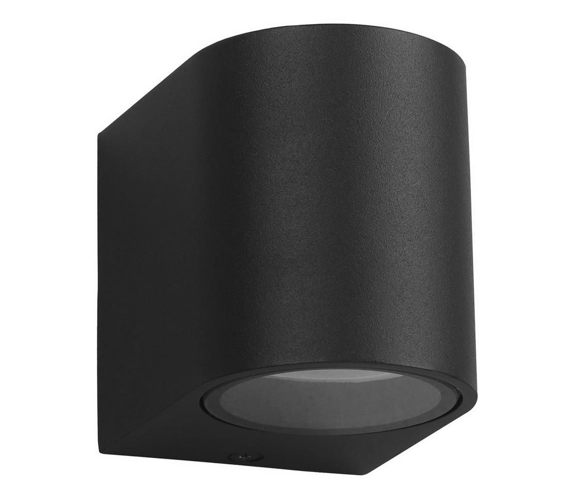 Vonkajšie nástenné svietidlo OVALIS 1xGU10/60W/230V IP44 čierna