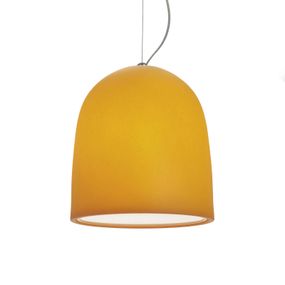 Modo Luce Campanone závesná lampa Ø 33 cm oranžová, Obývacia izba / jedáleň, kov, polyetylén, E27, 42W, K: 36cm