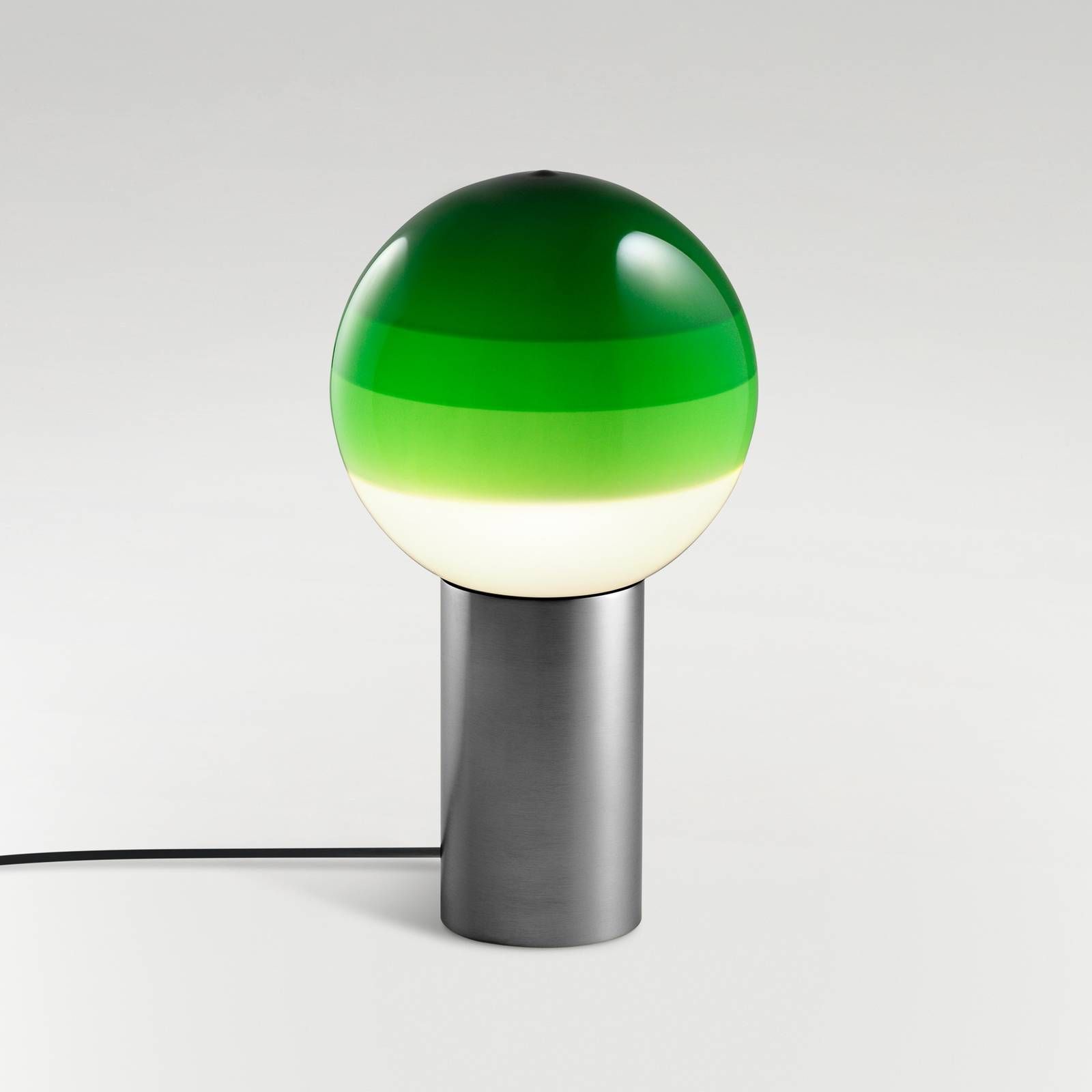 Marset MARSET Dipping Light stolová lampa zelená/grafit, Obývacia izba / jedáleň, sklo, kov, 2.2W, K: 22.2cm