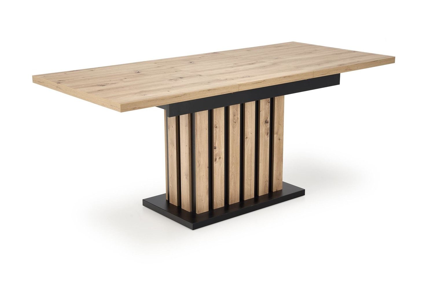 Halmar LAMELLO rozkladací stôl 130-180/80 cm dub artisan/čierny