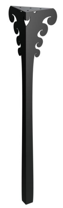 RMP Stolová noha Ares 72 cm čierna NOHA001/72