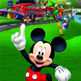 FTDN V 5480 Detská vliesová fototapeta dverná Mickey Mouse, veľkosť 90 x 202 cm