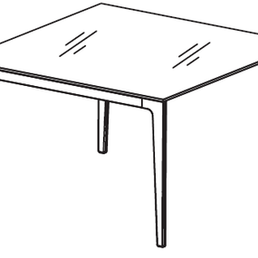 FREZZA - Rokovací stôl ALPLUS 120x120 cm - sklo