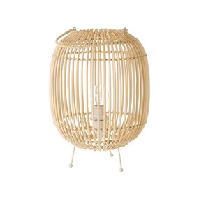 Ratanová stolová lampa v prírodnej farbe s ratanovým tienidlom (výška 30,5 cm) Natural Way – Casa Selección